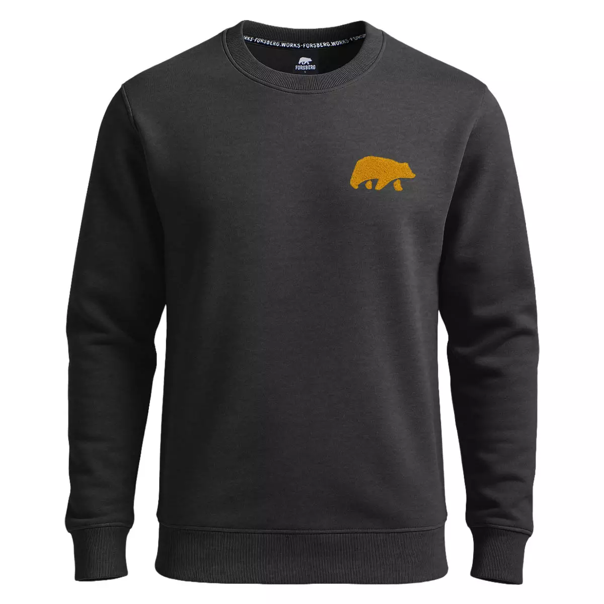 FORSBERG Sweatshirt mit Frottee Logo - 1
