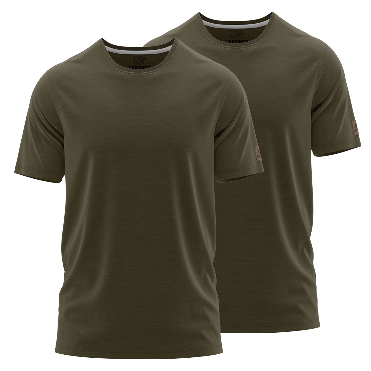 FORSBERG einfarbiges T-Shirt im Doppelpack - 10
