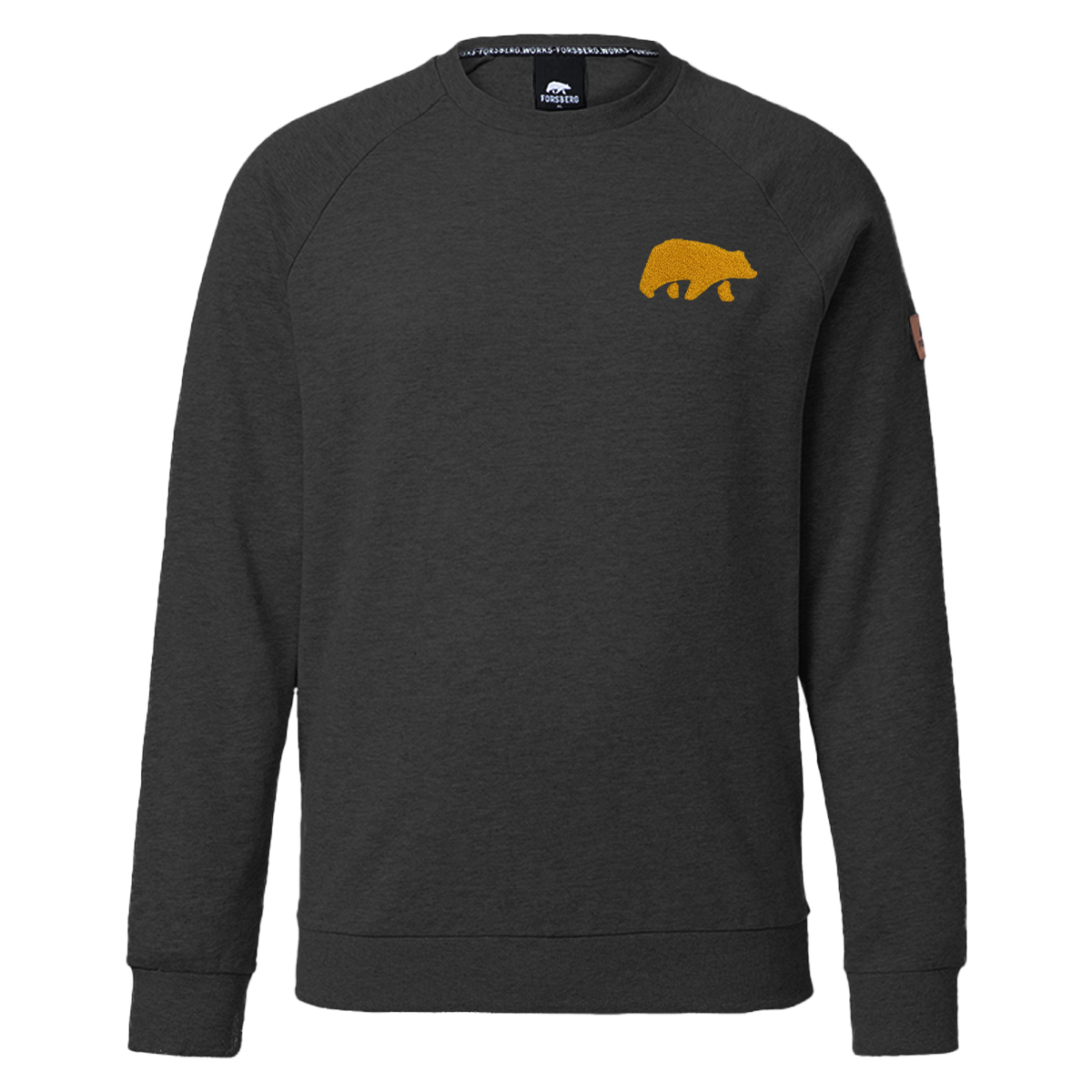 FORSBERG Sweatshirt mit Frottee Logo - 1, Langarm, Ärmel, Strickwaren, Pullover, Sweatshirt