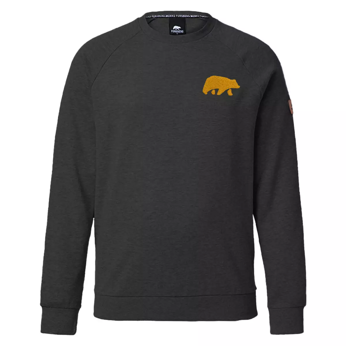 FORSBERG Sweatshirt mit Frottee Logo - 1