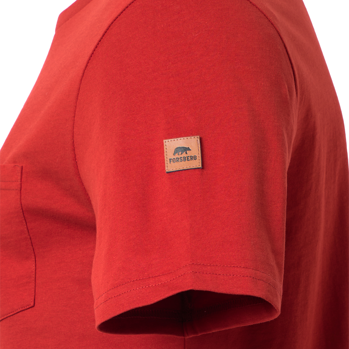 FORSBERG T-Shirt mit Brusttasche - 5, Vlies, Langer Ärmel, Mantel, Pullover, Sweatshirt