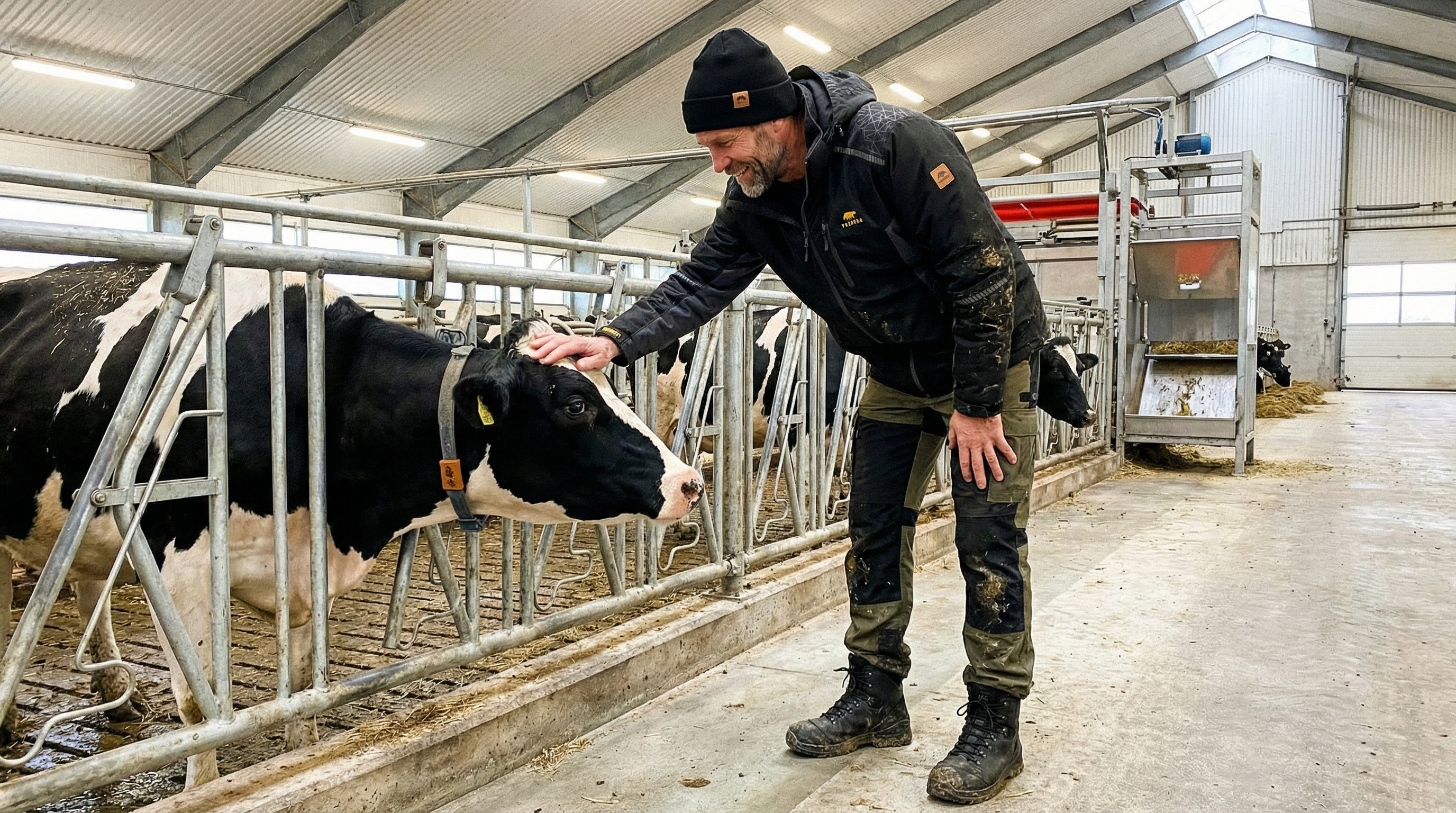 Landwirt bei Regen und Wind - wetterfeste Arbeitskleidung fuer jede Jahreszeit