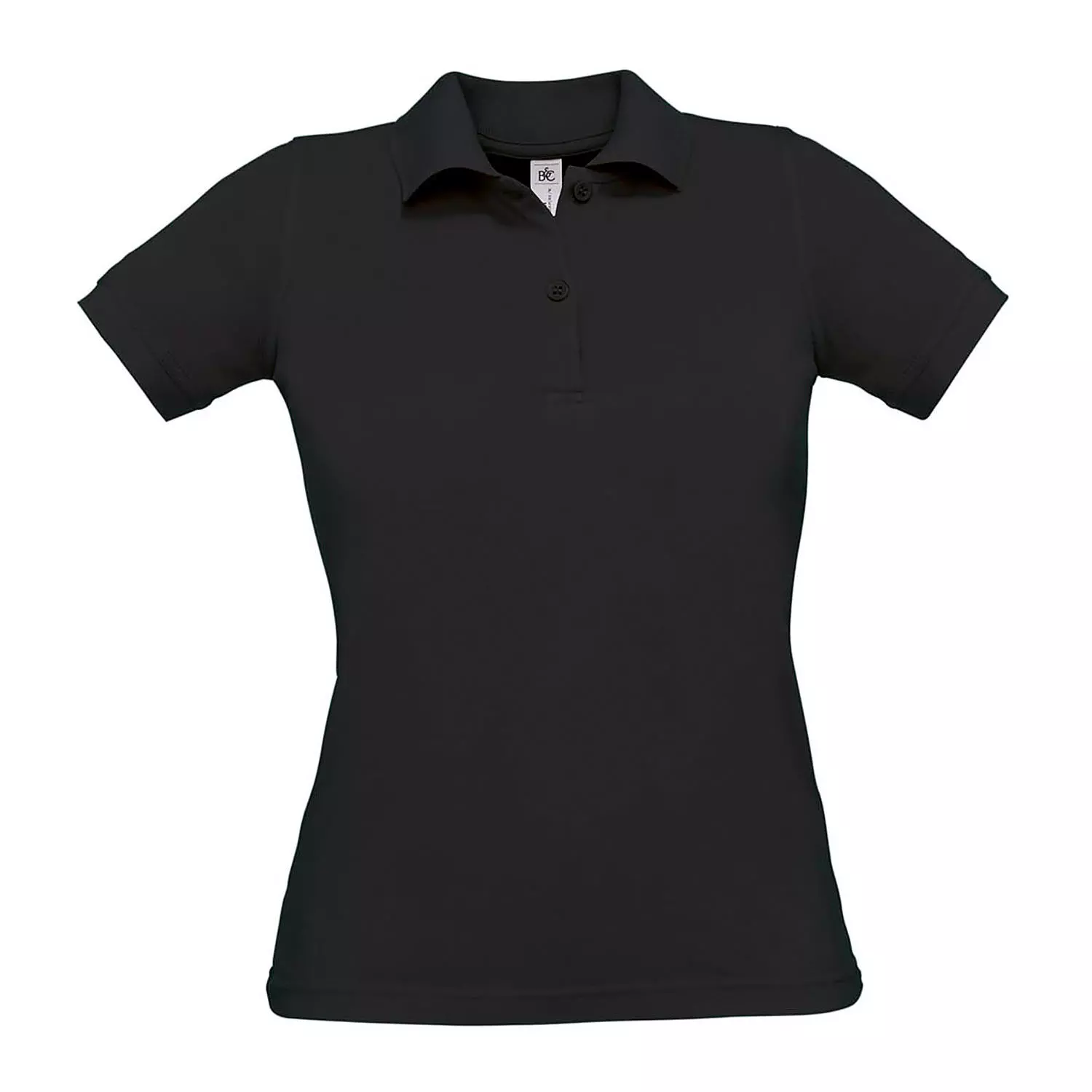 Damen Poloshirt einfarbig aus Baumwolle - 3