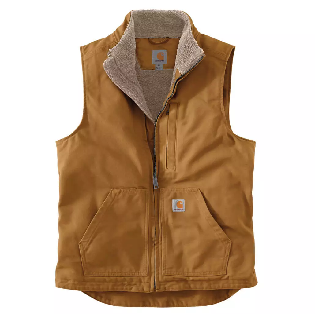 Carhartt Mock Neck Winterweste mit Webpelzfutter  - 1