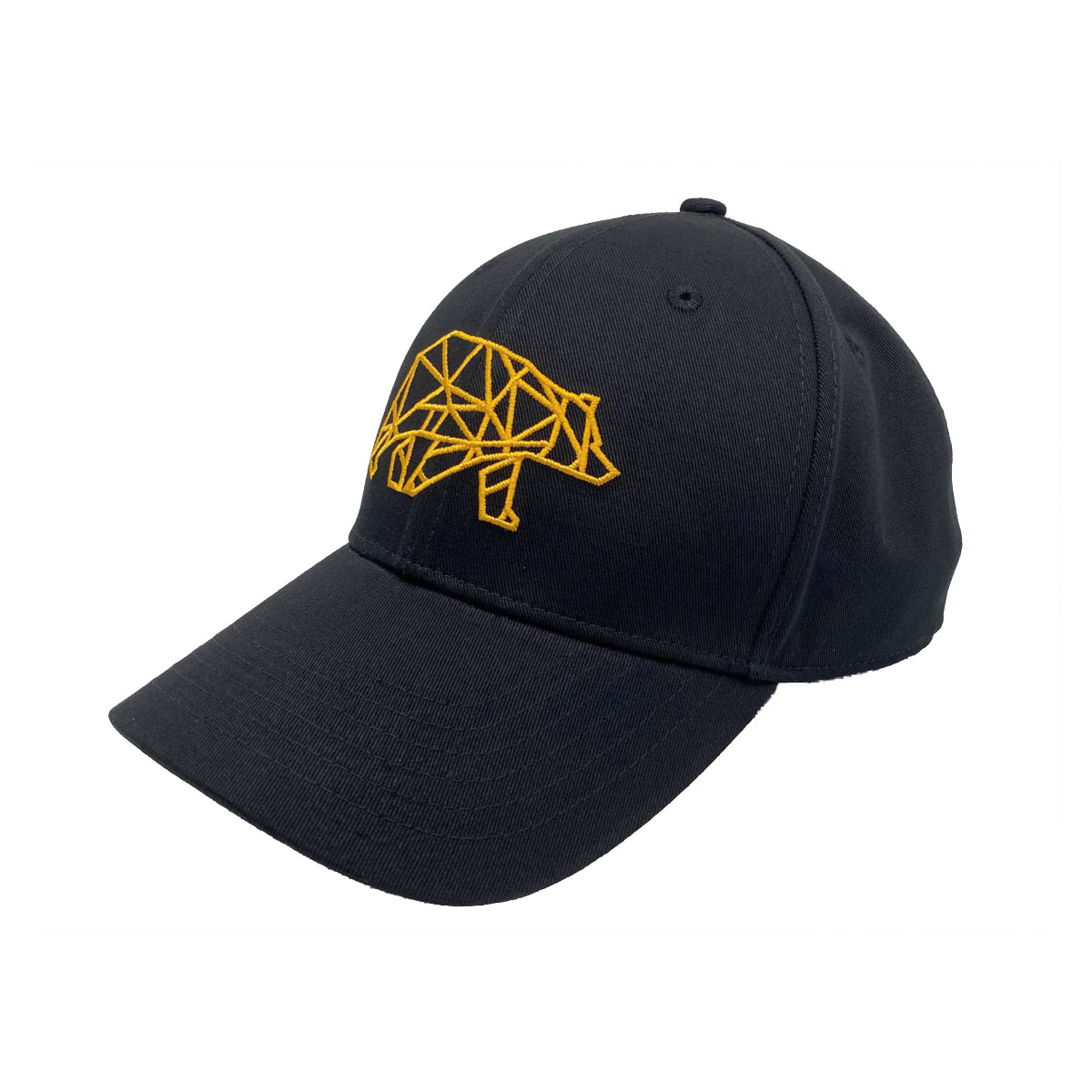 FORSBERG schwarze Cap mit gelbem Logo - 1, Baseball-Kappe, Mütze, Kleidung, Hut