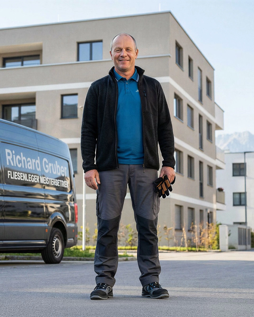 Pflasterer, Arbeitsjacke, Hose, Schuhe, Handschuhe