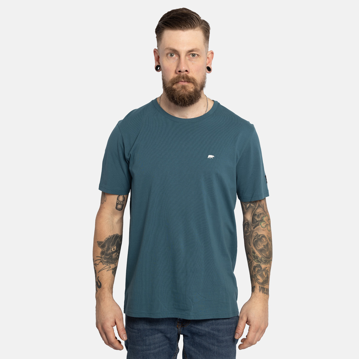 FORSBERG T-Shirt mit kleinem Gummi-Patch - 3