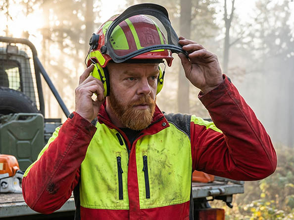 Schutzharnis, Schutzausrüstung, High-Visibility, Sicherheitsweste, Arbeitshelm