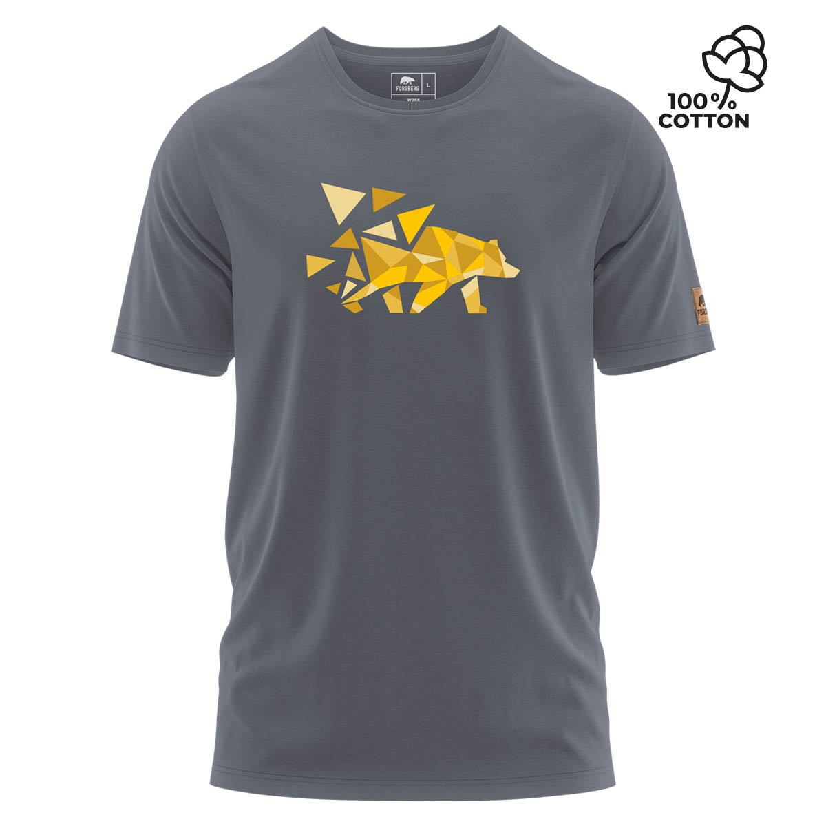 FORSBERG Mikkelson T-Shirt mit Polygonbär - 5