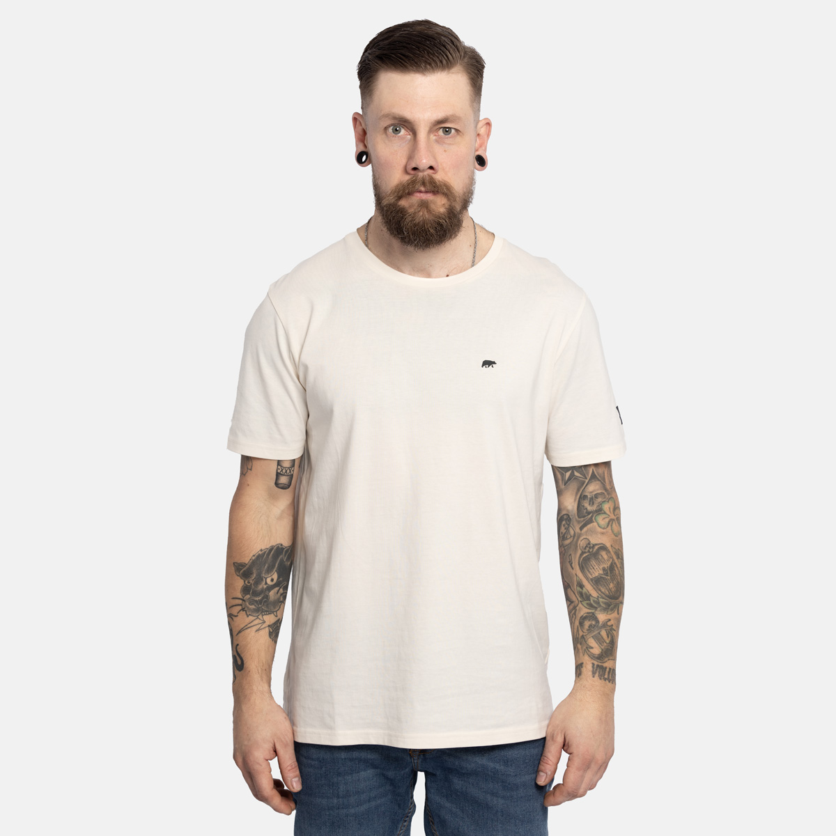 FORSBERG T-Shirt mit kleinem Gummi-Patch - 2
