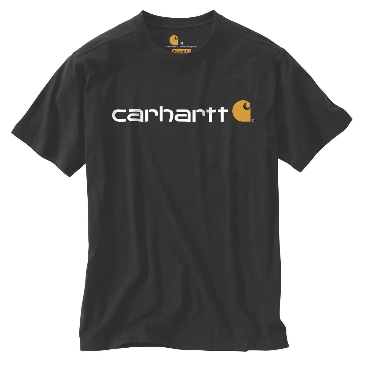 Carhartt Core Logo T-Shirt dicke Qualität - 1 Carhartt Core Logo T-Shirt dicke Qualität - 1, T-Shirt, Baumwolle, Rundhals, Kurze Ärmel, Logo-Aufdruck