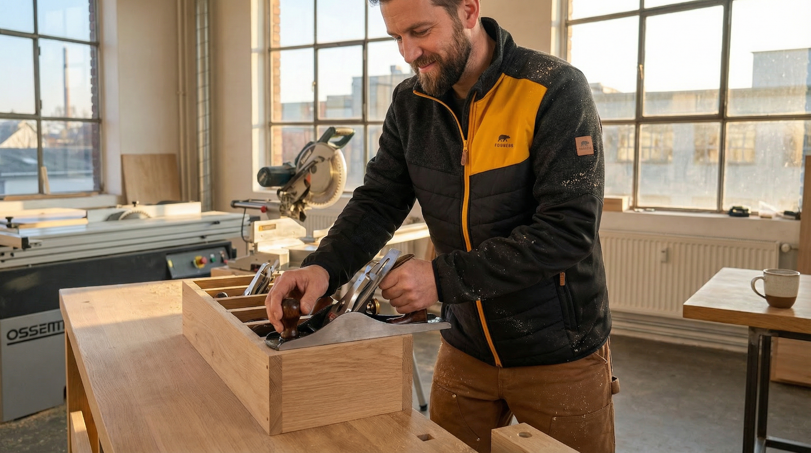 Oberflaechenbehandlung von Holz - Oelen Lackieren und Beizen in der Schreinerwerkstatt