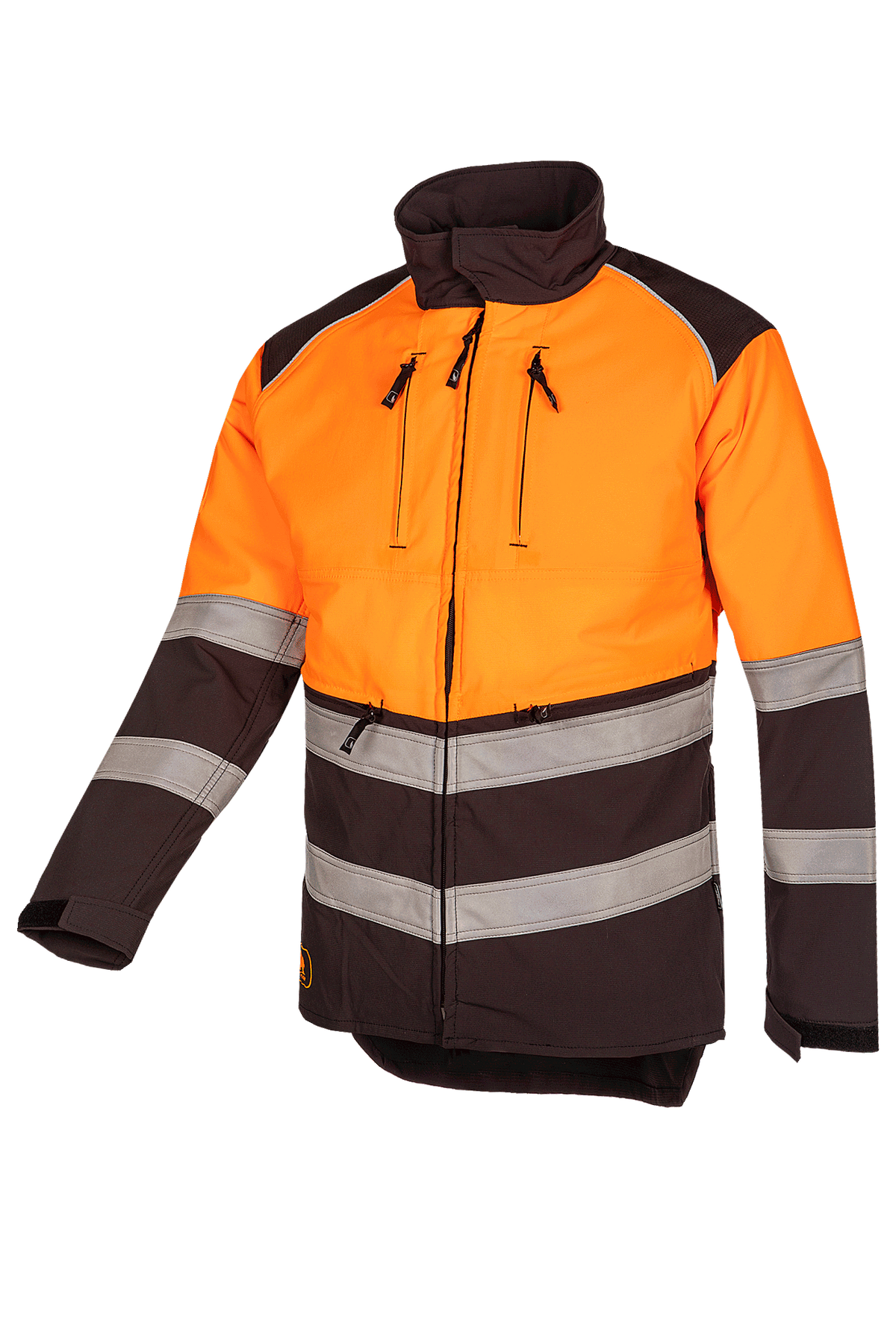   SIP Protection Forest Pro-tect Warnschutz Schnittschutzjacke EN 11393 Klasse 1 design B + Bauchschutz EN ISO 20471 Klasse 2 - 1