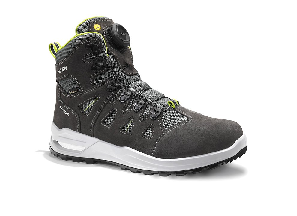Elten RILEY XXF BOA® GTX grey-lime ESD O2 WR CI Berufsstiefel - 1