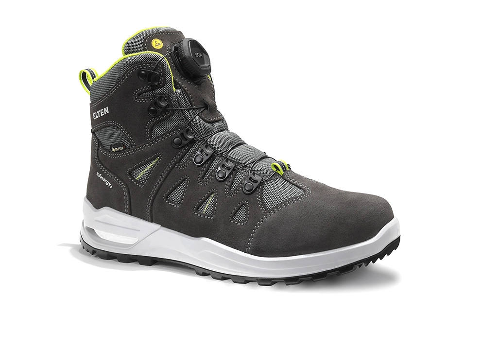 Elten RILEY XXF BOA® GTX grey-lime ESD O2 WR CI Berufsstiefel - 1