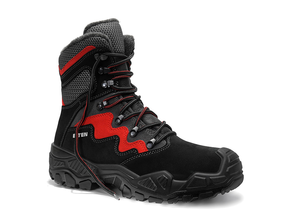 Elten MICK black-red High ESD S3S CI Sicherheitsschnürstiefel - 1