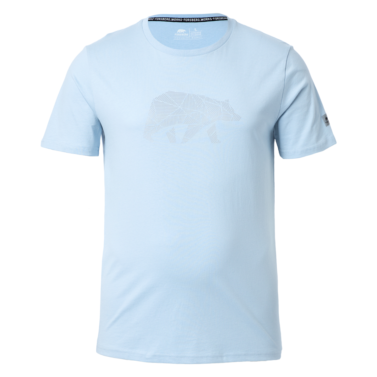 FORSBERG T-Shirt mit reflektierendem Brustlogo - 1, Bekleidung, T-shirt, Hemd