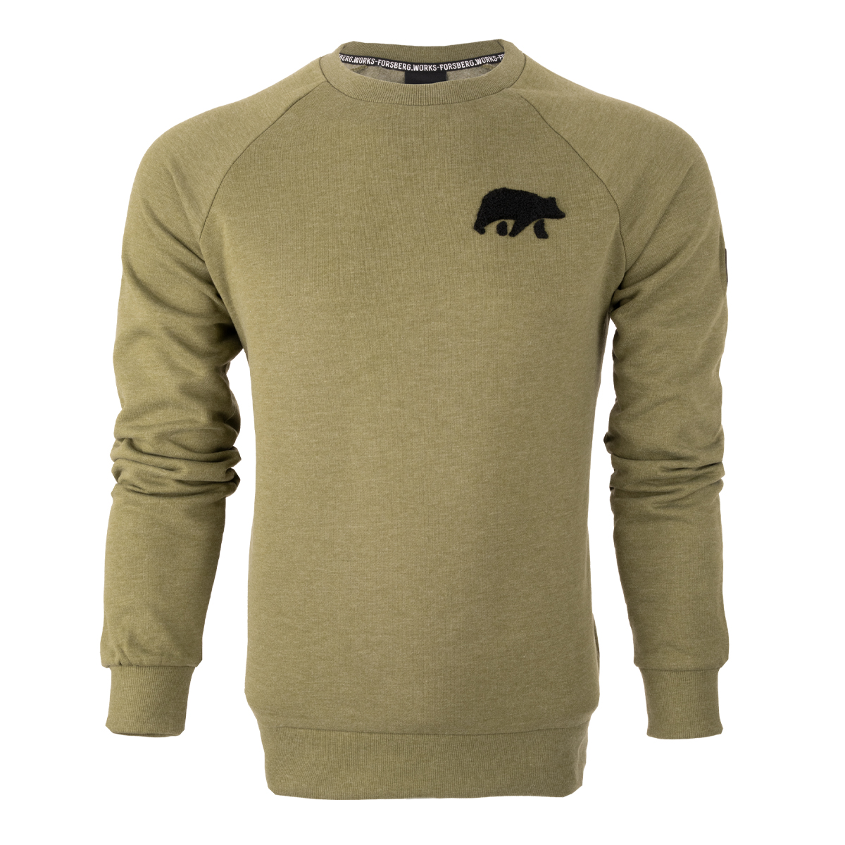 FORSBERG Sweatshirt mit Frottee Logo - 4