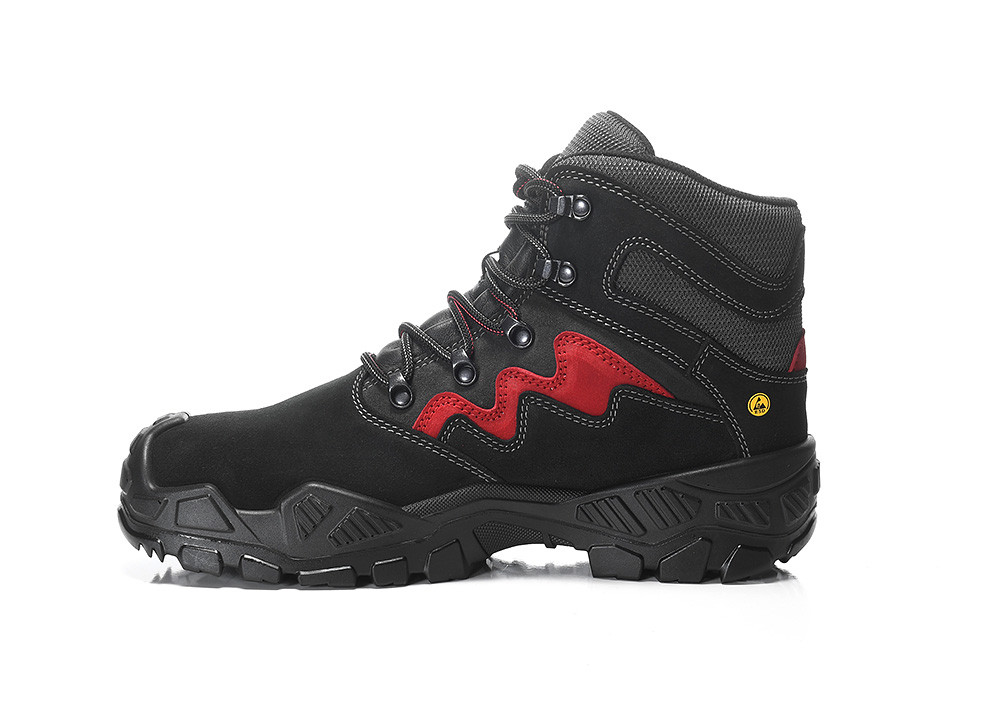 Elten MICK GTX black-red Mid ESD S3S WR CI Schnürstiefel - 4