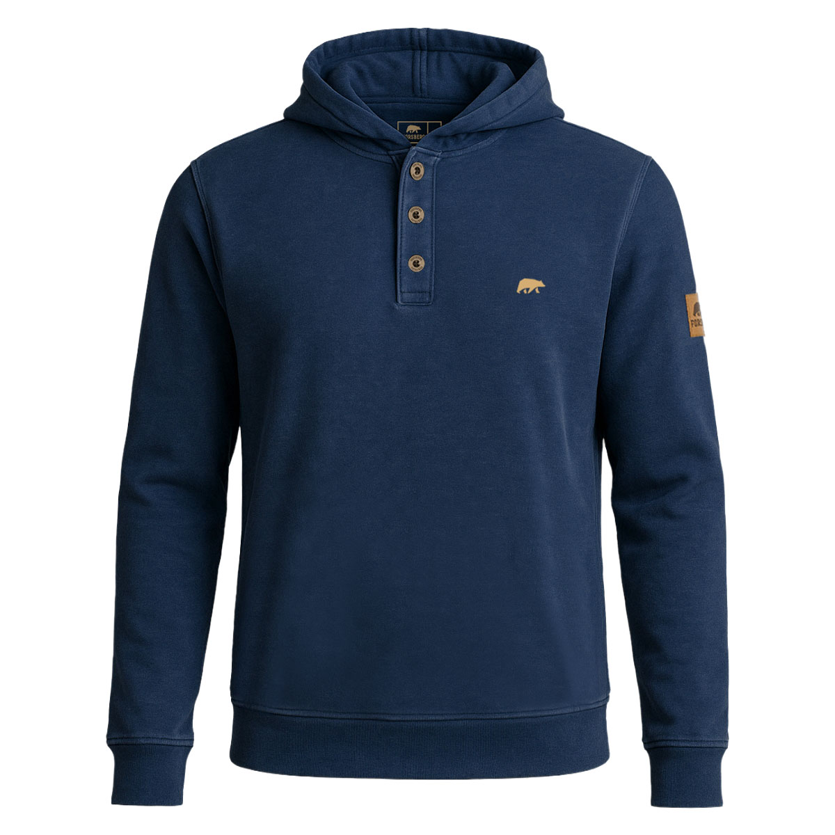 FORSBERG Hoodie im Denim-Look - 1, Vlies, Strickwaren, Pullover, Sweatshirt, Kapuzenpulli