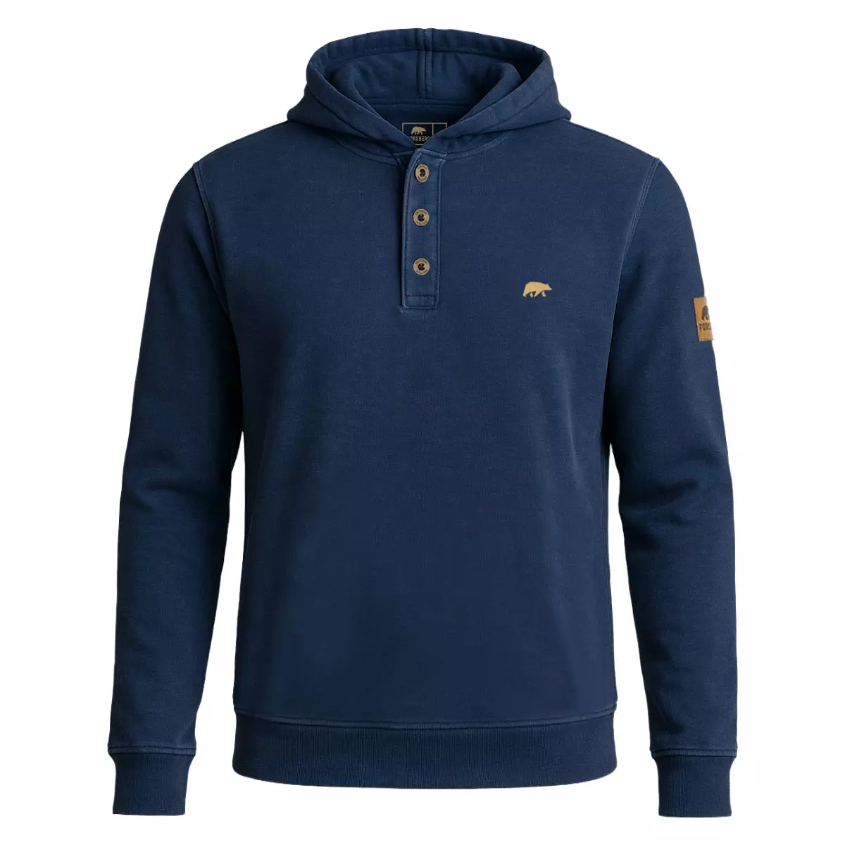FORSBERG Hoodie im Denim-Look - 1, Vlies, Strickwaren, Pullover, Sweatshirt, Kapuzenpulli