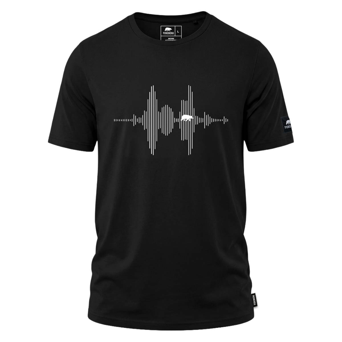 FORSBERG T-Shirt mit Audiowelle - 1