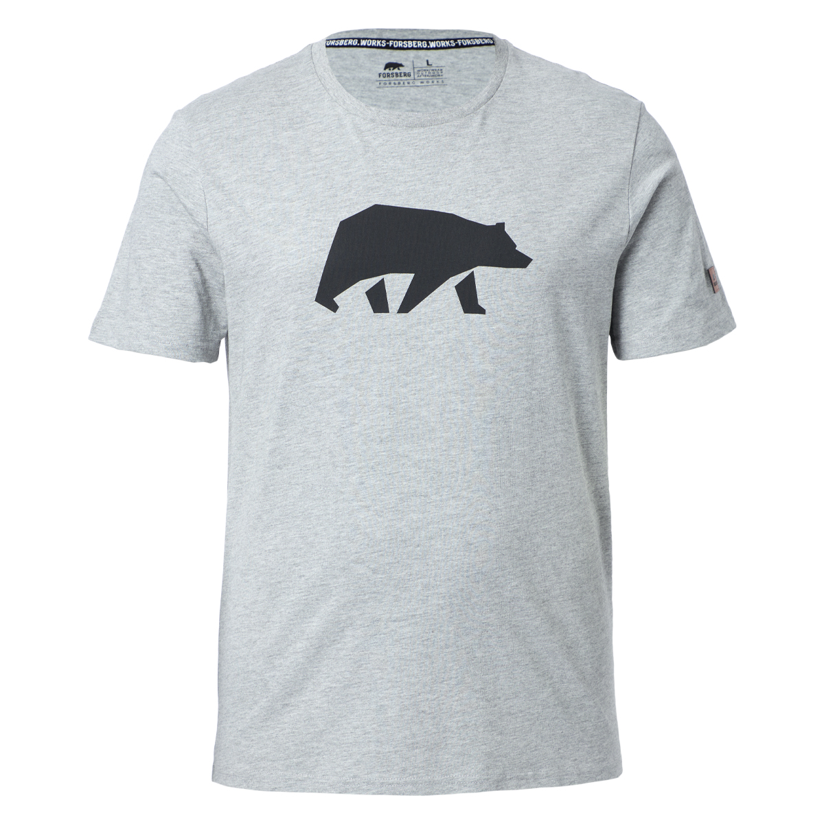 FORSBERG T-Shirt mit schwarzem Brustprint  - 4, Bekleidung, T-shirt