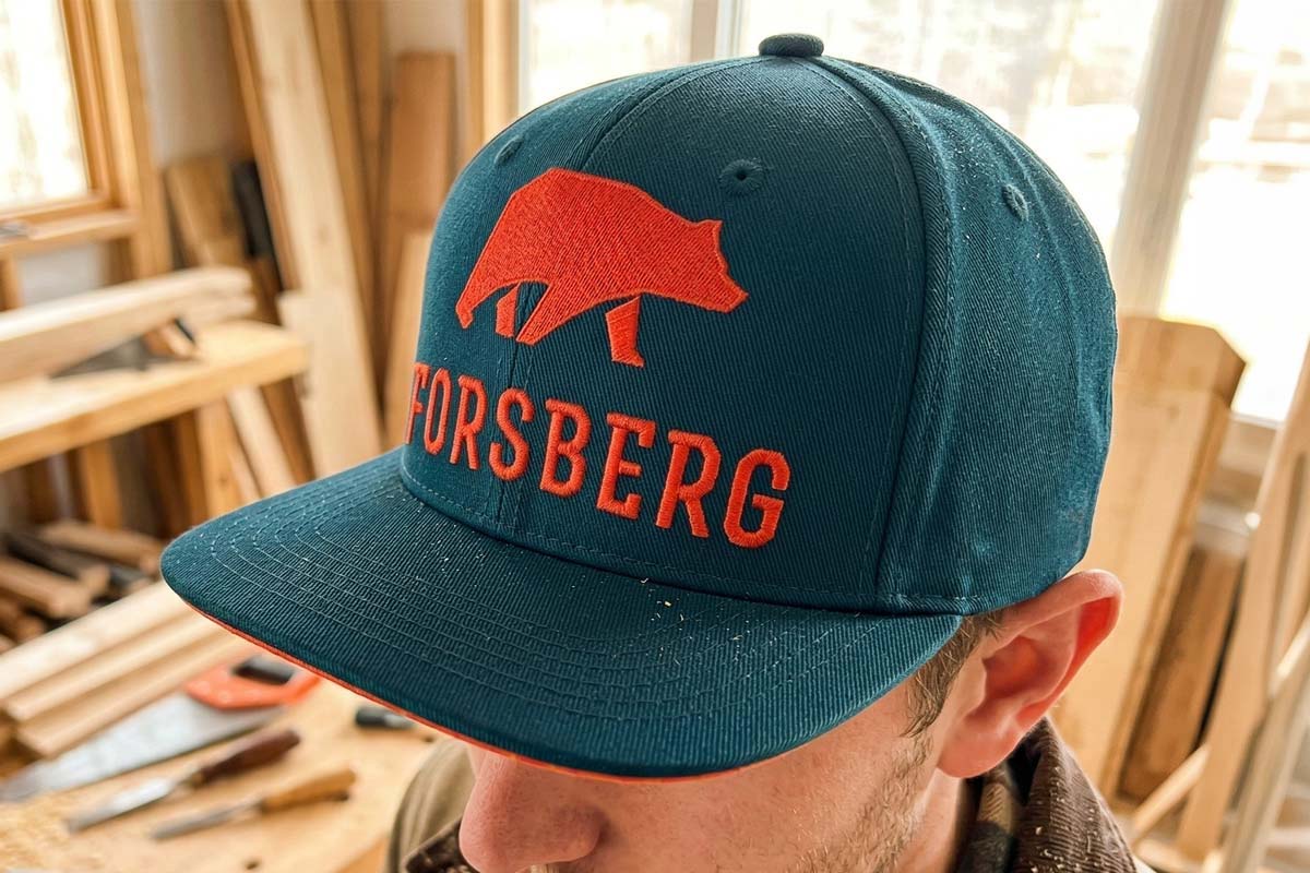 Baseballkappe, Kappe, Stickerei, Blau, Bär-Logo