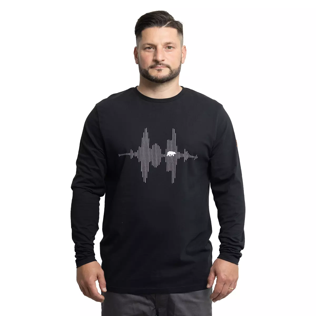 FORSBERG Longsleeve mit Audiowelle - 1