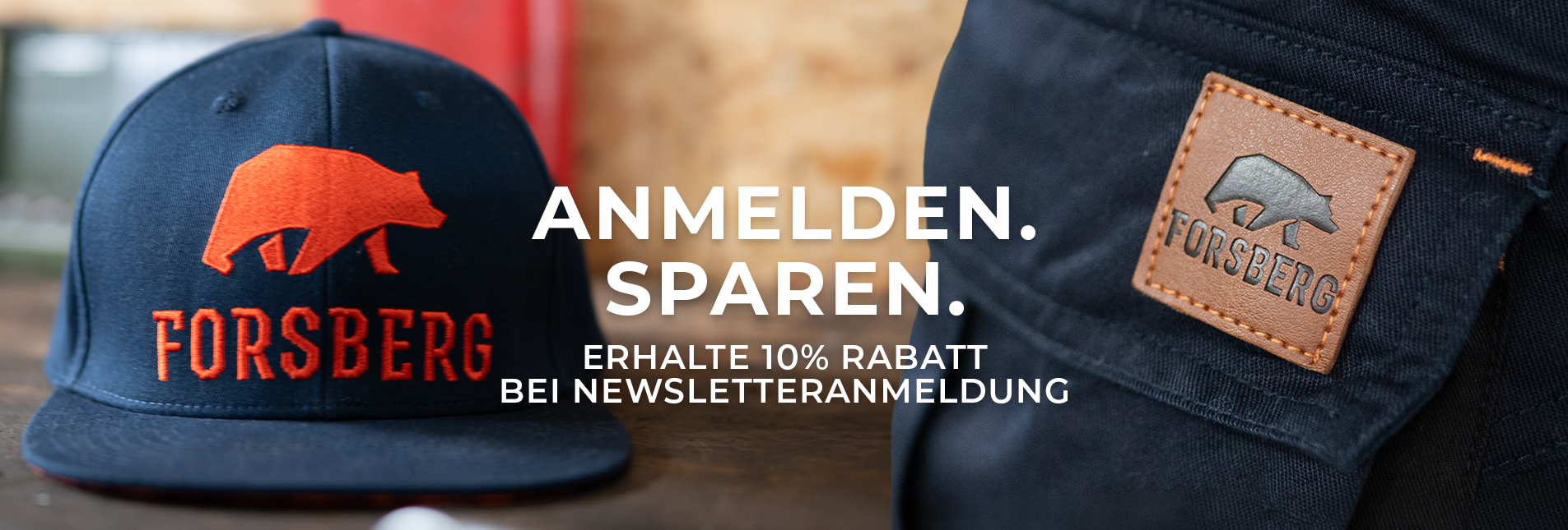 Cap, Baseball Cap, Marineblau, Rotes Logo, Patch