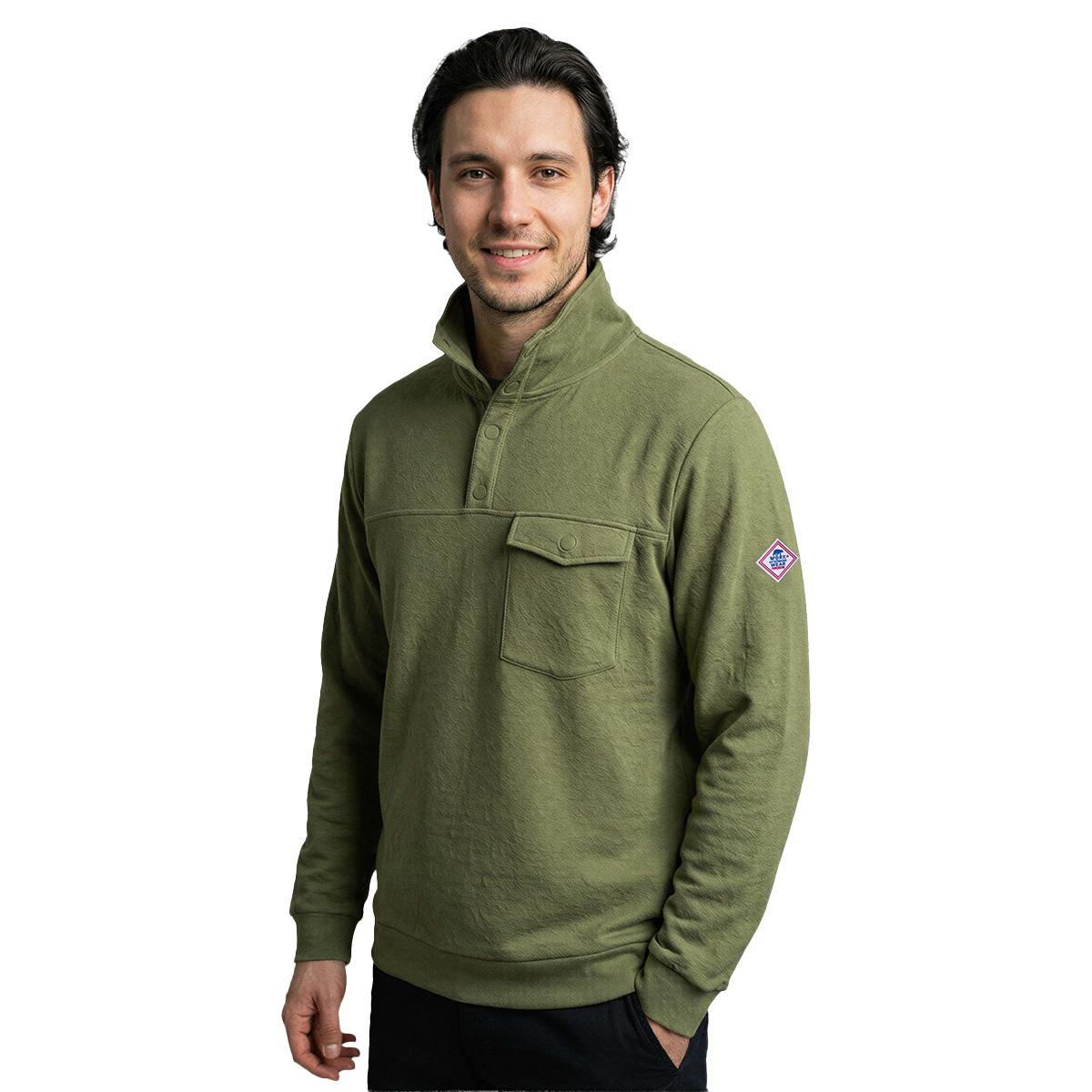 FORSBERG Fremmson Sweatshirt - 11 848809130-L - oliv