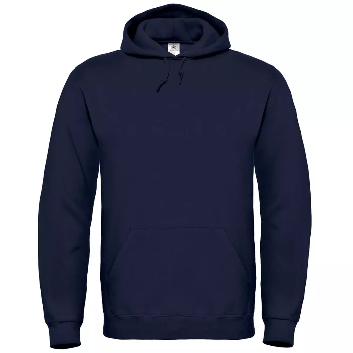 Hoodie einfarbig mit Kangarootasche - 1