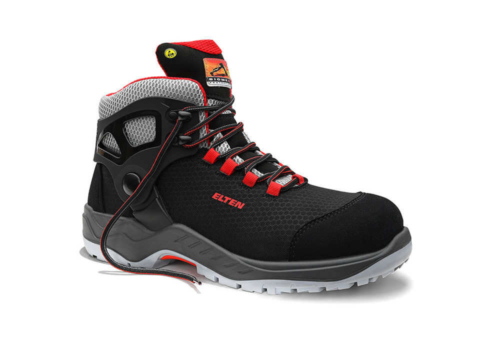 Elten ARTURO black-red Mid ESD S3S Sicherheitsschnürstiefel - 1