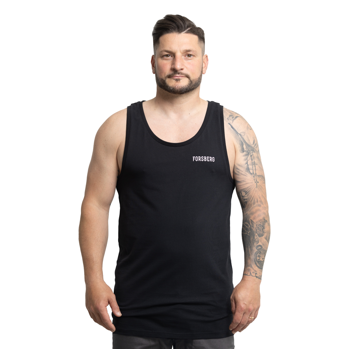 FORSBERG Tanktop mit Logo auf Brust und Rücken - 6