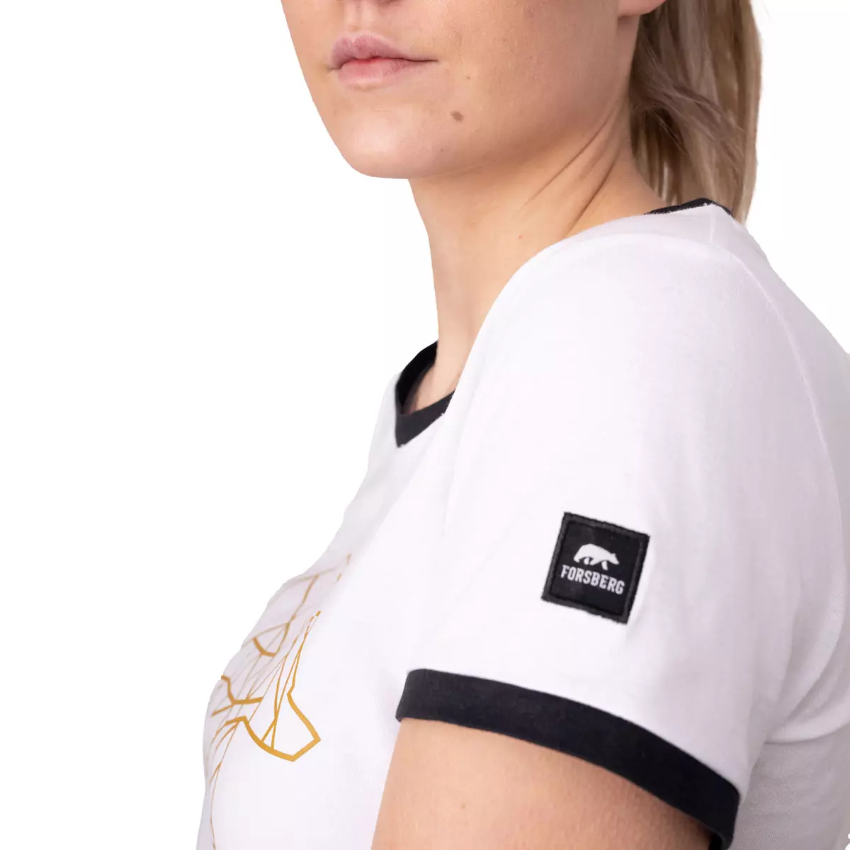 FORSBERG T-Shirt mit Brustlogo Damen - 9, T-shirt, Hemd, Erwachsener, Person, Frau