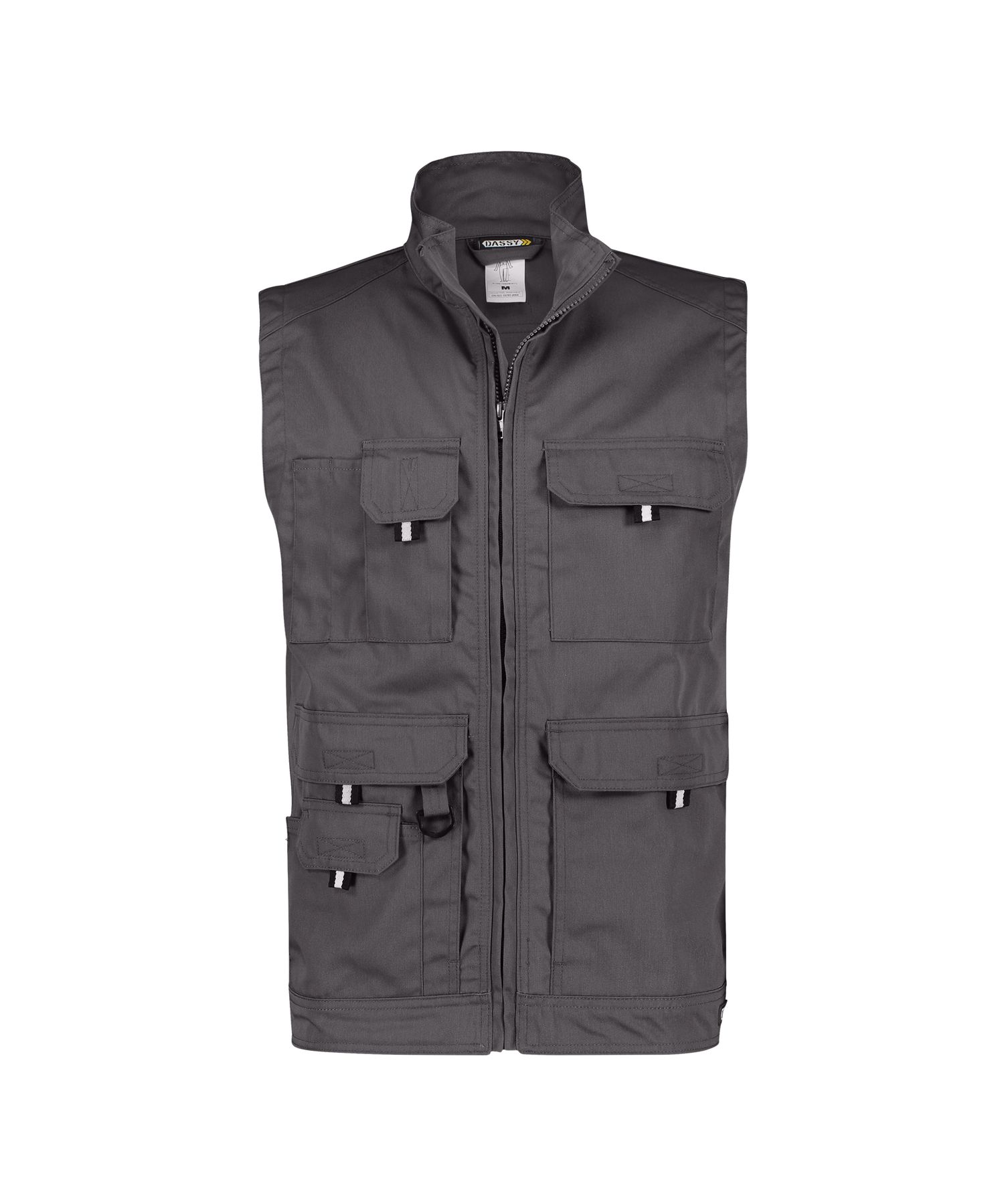 DASSY Avila Sommerweste - 7, weste, utility vest, Taschenweste, grau, Reißverschluss