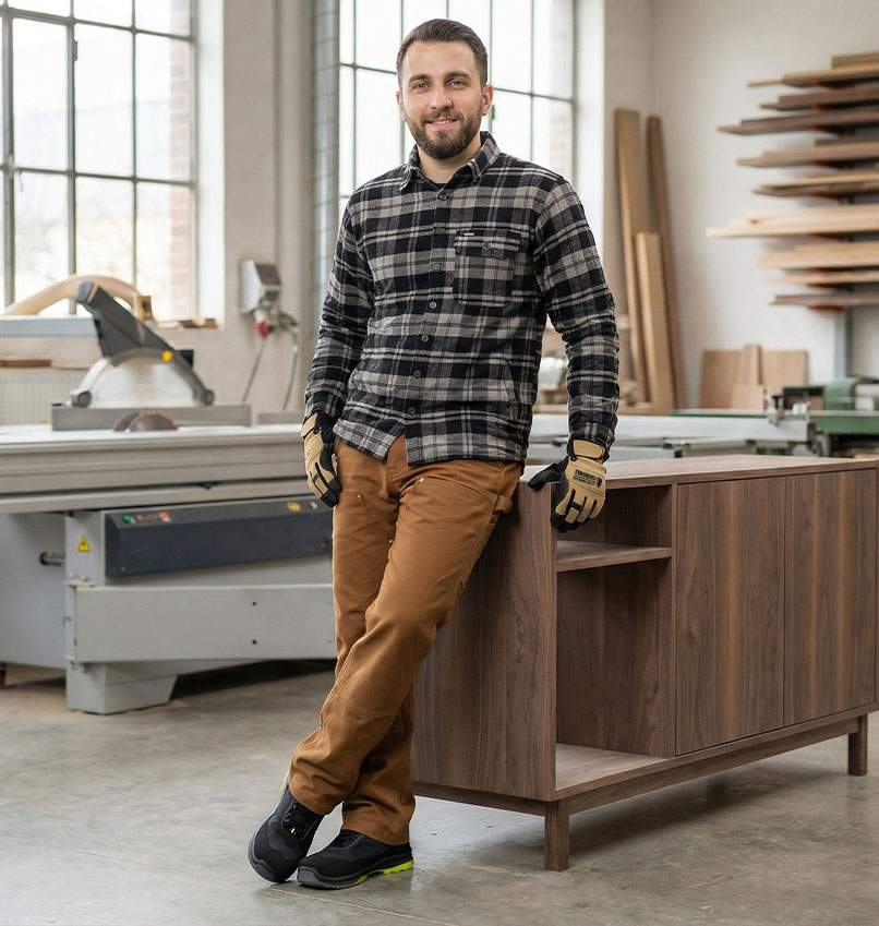 Person, Stehend, Hosen, Handschuh, Mann