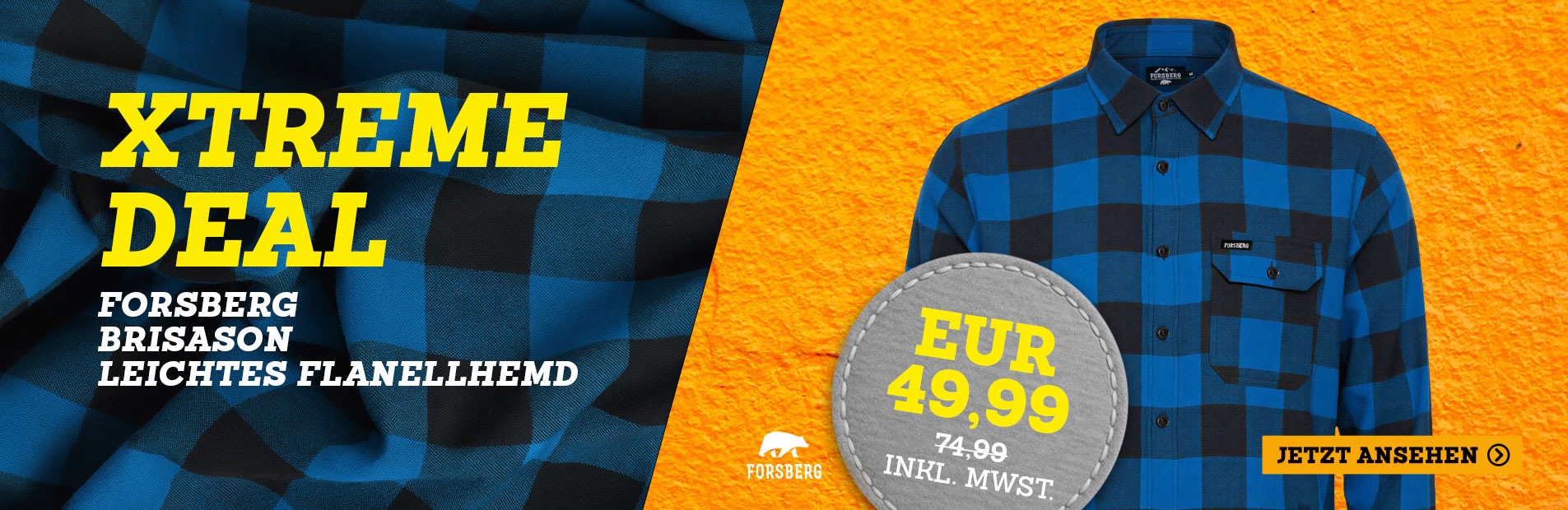 Flanellhemd, Blau-Schwarz, Checkered, Langarm, Karohemden