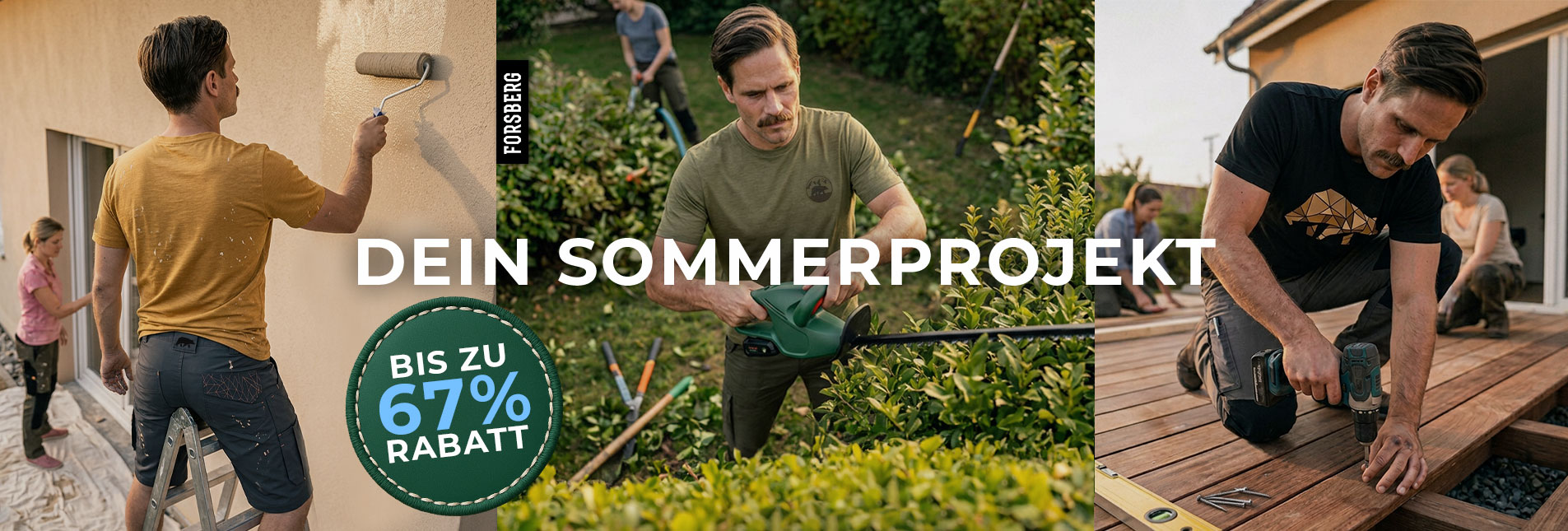 Gartenarbeit, Heckenschere, Kübelpflanzen, Aufbauarbeiten, Werkzeugset