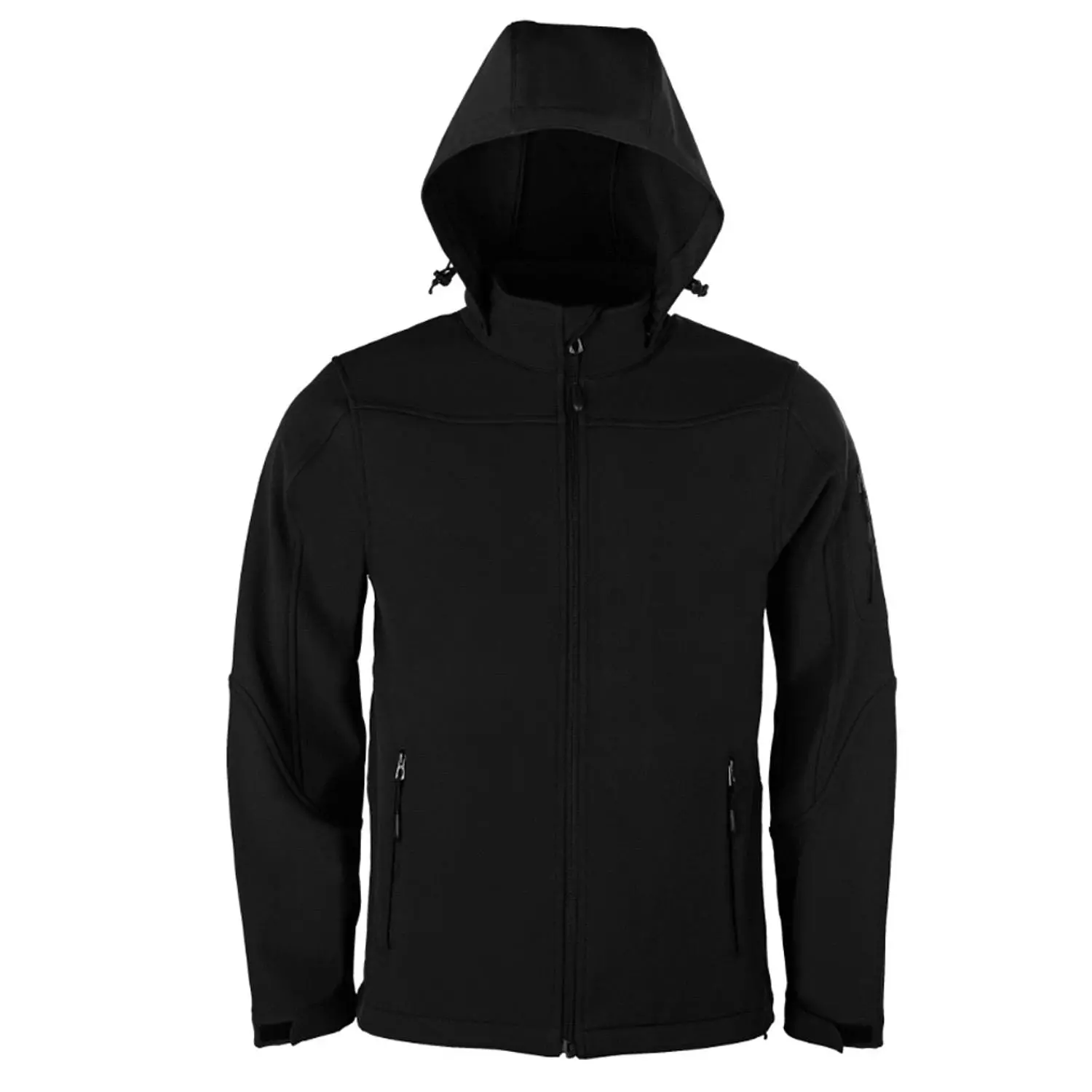 HRM Mens Hooded Softshell Jacket - 1 HRM Mens Hooded Softshell Jacket - 1