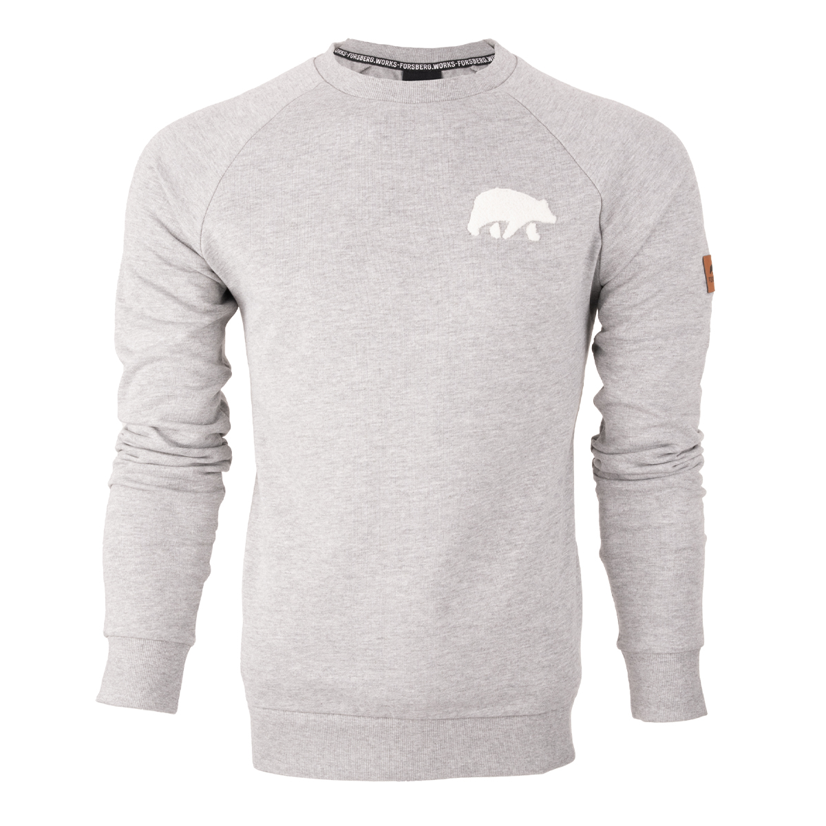 FORSBERG Sweatshirt mit Frottee Logo - 7