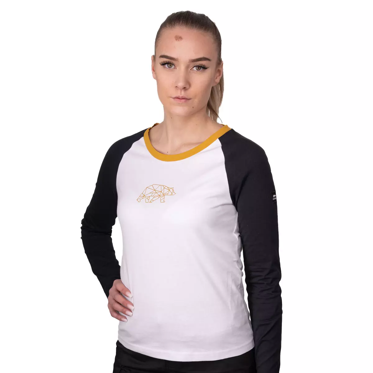 FORSBERG zweifarbiges Longsleeve mit Brustlogo Damen - 7, Langarm, Ärmel, Erwachsener, Person, Frau