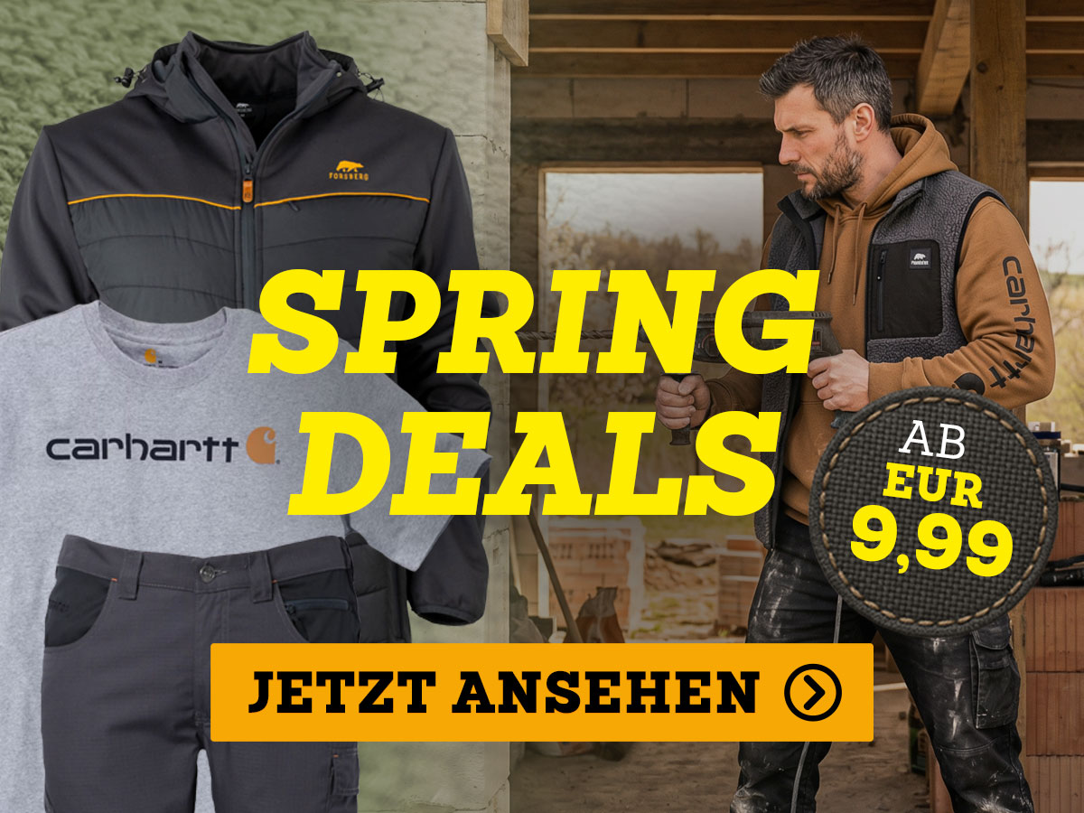 jacke, hoodie, t-shirt, arbeitskleidung, spring deals