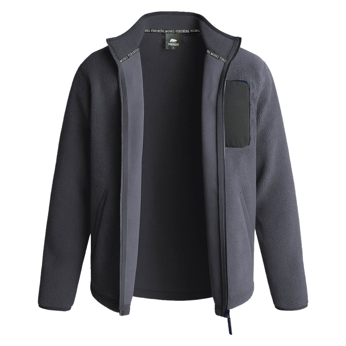 FORSBERG Webpelzjacke mit Brusttasche - 2