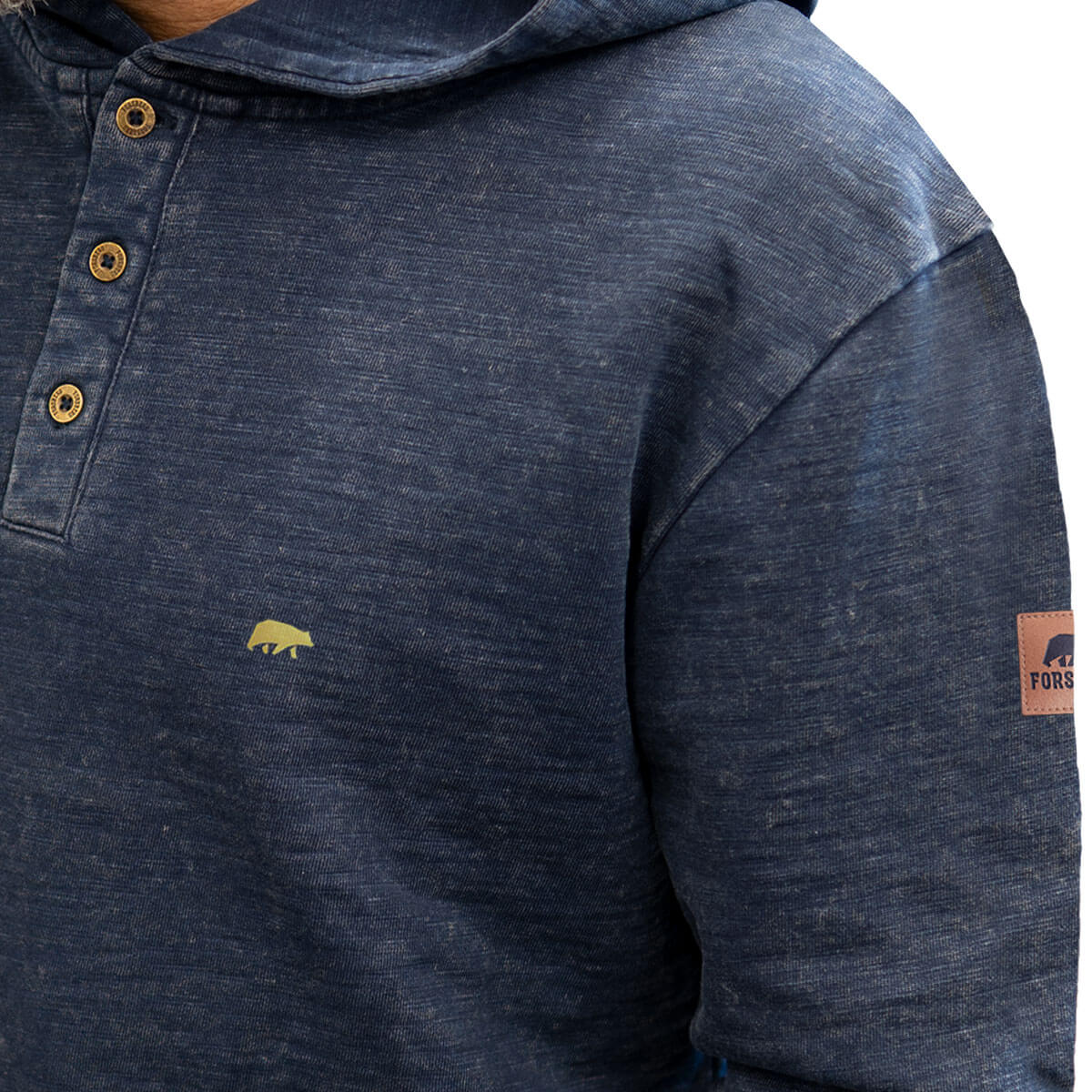 FORSBERG Hoodie im Denim-Look - 4