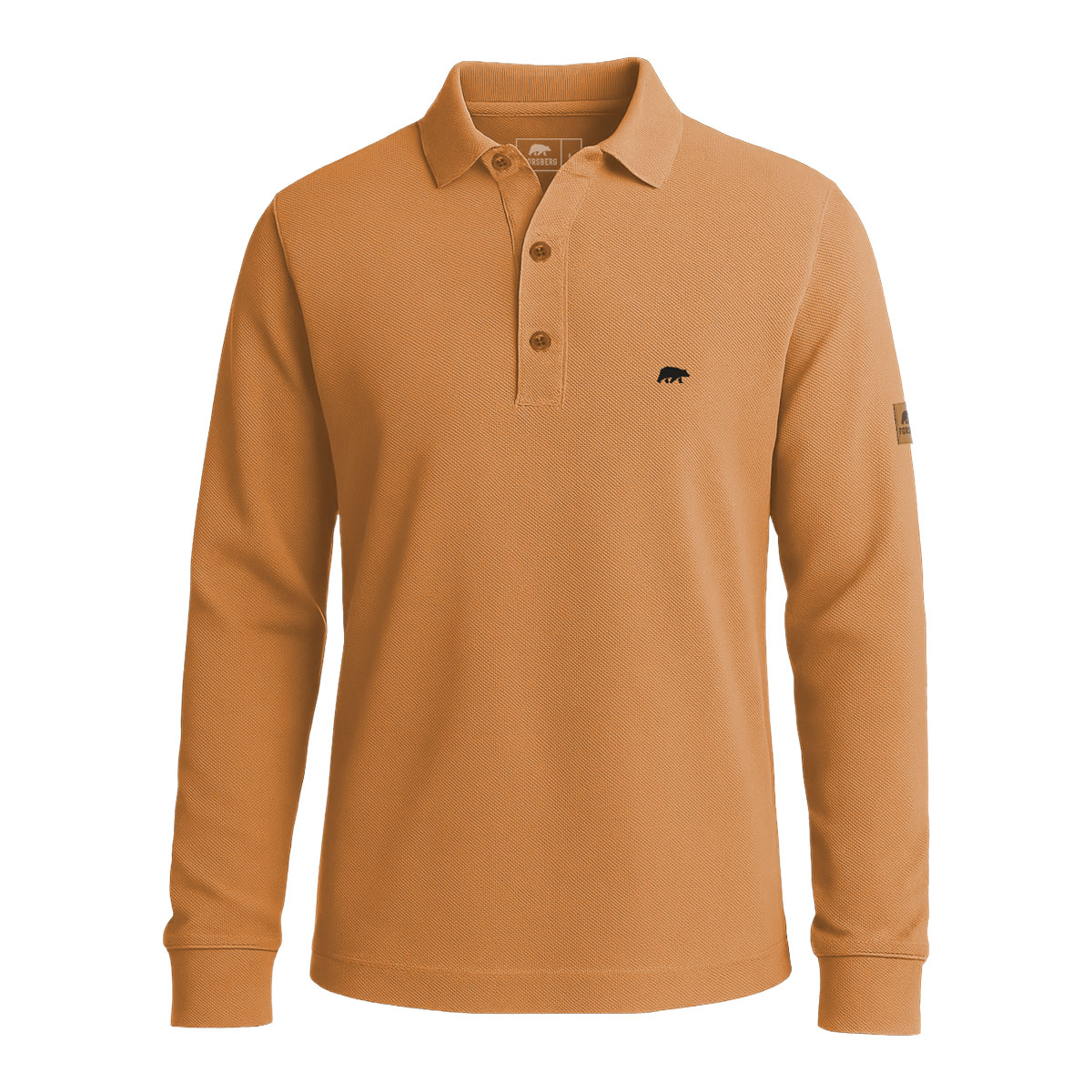 FORSBERG Langarm Poloshirt aus Baumwolle - 2