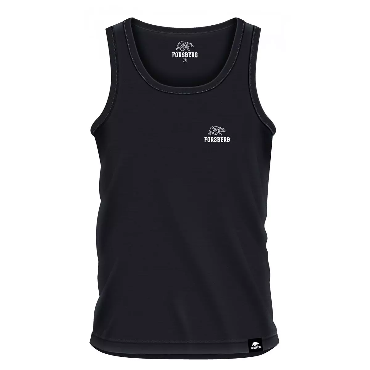 FORSBERG schwarzes Tanktop Shirt - 1, Bekleidung, Tanktop, Weste