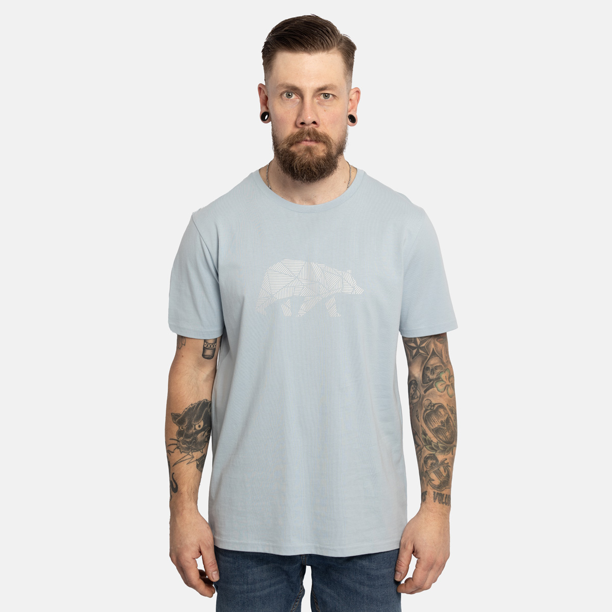 FORSBERG T-Shirt mit reflektierendem Brustlogo - 3