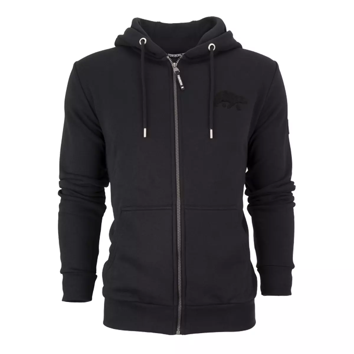 FORSBERG Zip-Hoodie mit Frottee Logo - 7