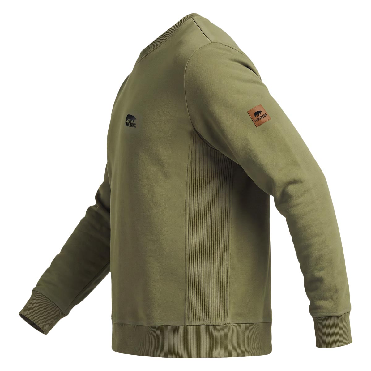 FORSBERG Crewneck Sweatshirt mit elastischen Einsätzen - 5 FORSBERG Crewneck Sweatshirt mit elastischen Einsätzen - 5